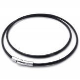 Fashionable Patterns Color Brilliancy Superior Quality Titanium Leather Necklace