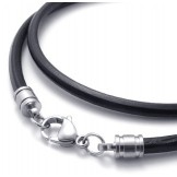 Professional Design Delicate Colors The Queen of Quality Titanium Leather Necklace