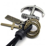 Latest Technology Delicate Colors High Quality Titanium Leather Pendant