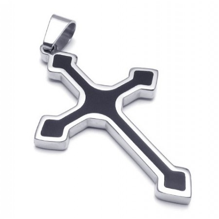 Elegant Shape Color Brilliancy Superior Quality Titanium Cross Pendant