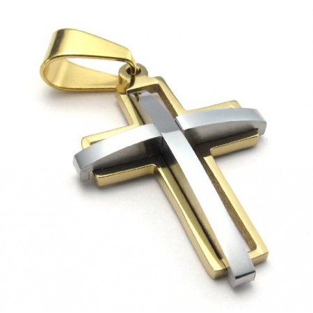Attractive Design Color Brilliancy Well-known for Its Fine Quality Titanium Cross Pendant