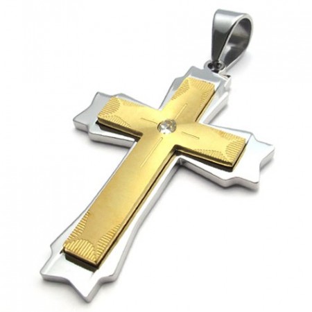 Beautiful Design Color Brilliancy Reliable Quality Titanium Cross Pendant