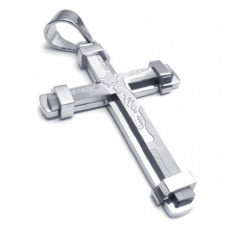 Elegant Shape Color Brilliancy Excellent Quality Titanium Cross Pendant