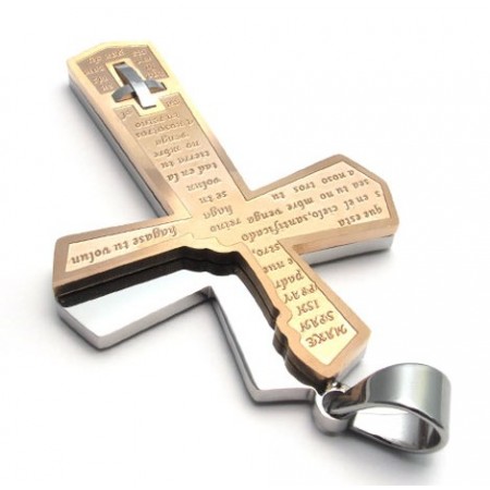 Attractive Design Color Brilliancy Durable in Use Titanium Cross Pendant