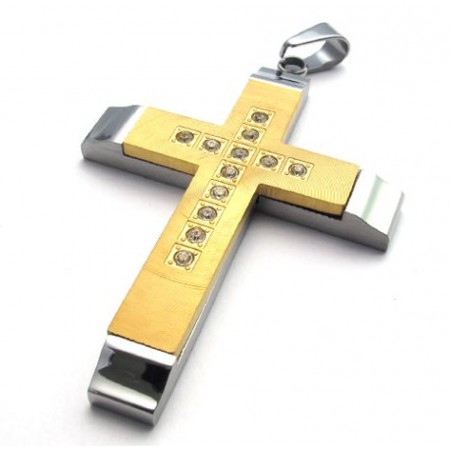 Beautiful Design Color Brilliancy Superior Quality Titanium Cross Pendant