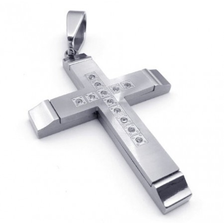 Elegant Shape Color Brilliancy Stable Quality Titanium Cross Pendant