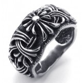 Fashionable Patterns Color Brilliancy Excellent Quality Titanium Ring