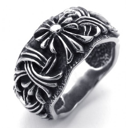 Fashionable Patterns Color Brilliancy Excellent Quality Titanium Ring