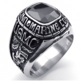 Fashionable Patterns Color Brilliancy The Queen of Quality Titanium Ring