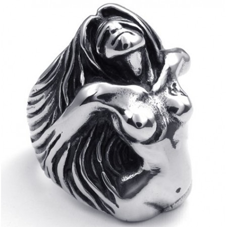 Attractive Design Delicate Colors High Quality Titanium Ring