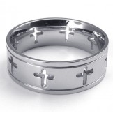 Beautiful Design Color Brilliancy Excellent Quality Titanium Ring