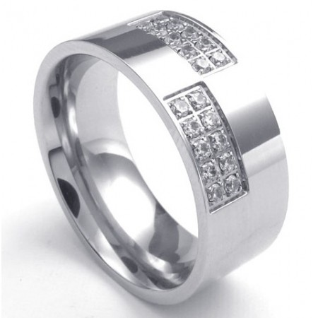 Luxuriant in Design  Color Brilliancy Reliable Quality Titanium Ring