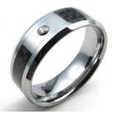 Elegant Shape Color Brilliancy to Have a Long Story Titanium Ring