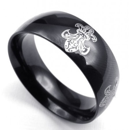 Beautiful Design Delicate Colors Excellent Quality Titanium Ring