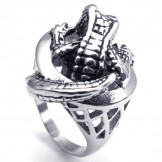 Sophisticated Technology Delicate Colors to Have a Long Story Titanium Ring