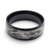 Fashionable Patterns Delicate Colors Excellent Quality Titanium Ring