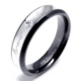 Elegant Shape Color Brilliancy Durable in Use Titanium Ring