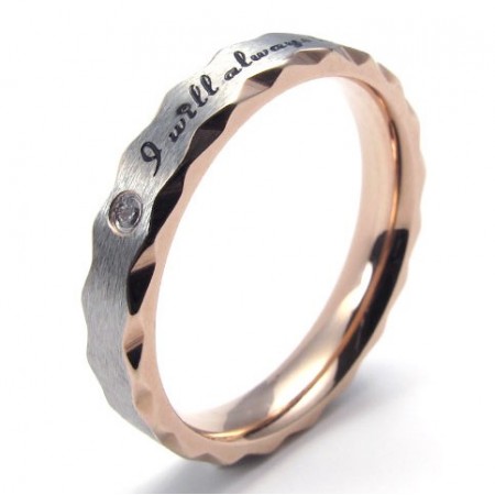 Elegant Shape Color Brilliancy Reliable Reputation Titanium Ring