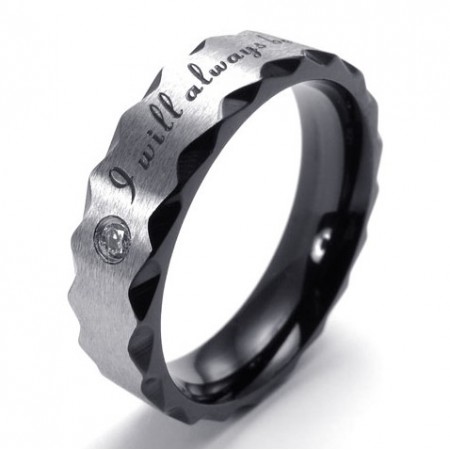 Beautiful Design Color Brilliancy Reliable Reputation Titanium Ring