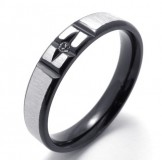 Deft Design Color Brilliancy Durable in Use Titanium Ring