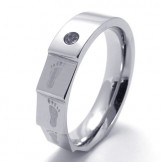 Elegant Shape Color Brilliancy Durable in Use Titanium Ring