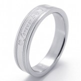 Beautiful Design Color Brilliancy to Enjoy High Reputation at Home and Abroad Titanium Ring