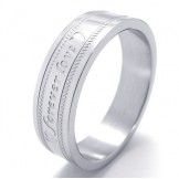 Elegant Shape Color Brilliancy to Enjoy High Reputation at Home and Abroad Titanium Ring