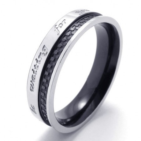 Elegant Shape Delicate Colors High Quality Titanium Ring