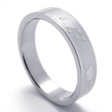 Finely Processed Color Brilliancy to Enjoy High Reputation at Home and Abroad Titanium Ring