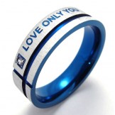 Beautiful Design Beautiful in Colors Stable Quality Titanium Ring