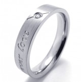 Various Styles Color Brilliancy World-wide Renown Titanium Ring