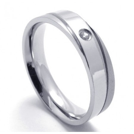 Professional Design Color Brilliancy to Have a Long Story Titanium Ring