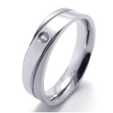 Professional Design Color Brilliancy to Have a Long Story Titanium Ring