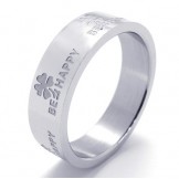 Beautiful Design Color Brilliancy to Have a Long Story Titanium Ring