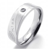 Fashionable Patterns Color Brilliancy Superior Quality Titanium Ring