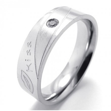 Fashionable Patterns Color Brilliancy Superior Quality Titanium Ring