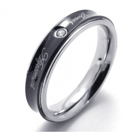 Deft Design Color Brilliancy High Quality Titanium Ring 