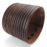 Skillful Manufacture Delicate Colors Reliable Quality Titanium Leather Bangle