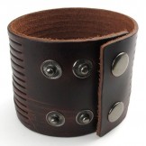 Skillful Manufacture Delicate Colors Reliable Quality Titanium Leather Bangle