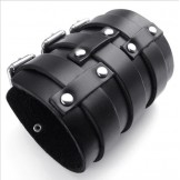 Finely Processed Delicate Colors Reliable Quality Titanium Leather Bangle