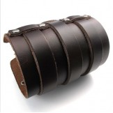 Skillful Manufacture Delicate Colors Reliable Quality Titanium Leather Bangle