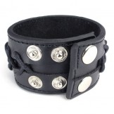 Skillful Manufacture Delicate Colors Reliable Quality Titanium Leather Bangle