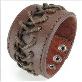 Skillful Manufacture Delicate Colors Reliable Quality Titanium Leather Bangle