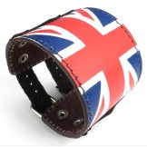 Deft Design Beautiful in Colors Reliable Quality Titanium Leather Bangle