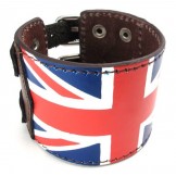 Deft Design Beautiful in Colors Reliable Quality Titanium Leather Bangle