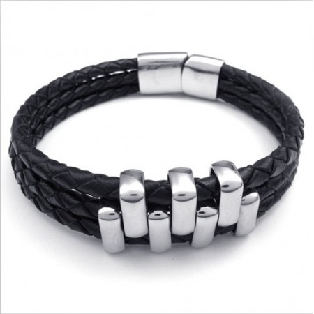 Deft Design Delicate Colors Stable Quality Titanium Bracelet