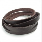 Deft Design Delicate Colors Reliable Quality Titanium Leather Bracelet