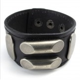 Skillful Manufacture Delicate Colors Reliable Quality Titanium Leather Bangle