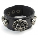 Skillful Manufacture Delicate Colors Reliable Quality Titanium Leather Bangle