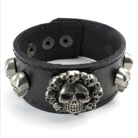 Skillful Manufacture Delicate Colors Reliable Quality Titanium Leather Bangle